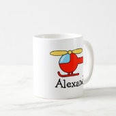 Persoonlijke kinder mok | speelgoed en helikopters (Voorkant rechts)