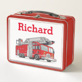 Persoonlijke kinder naam brandweerwagen (Voorkant)