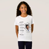 Persoonlijke Kinder Star Photo Memorial T-Shirt (Voorkant volledig)