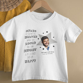 Persoonlijke Kinder Star Photo Memorial T-Shirt