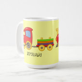 Persoonlijke Kinder Trein Mok (Voorkant links)