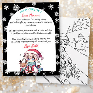 Persoonlijke kinderbrief van de Kerstman 