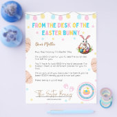 Persoonlijke kinderbrief van de paashaas flyer (Enkel)