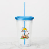 Persoonlijke kinderdieren    acryl drinkbeker (Voorkant)