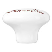 Persoonlijke kinderdieren  keramische knop (Zijkant)