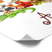 Persoonlijke kinderdieren  poster (Hoek)