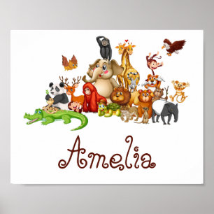 Persoonlijke kinderdieren  poster