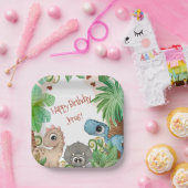 Persoonlijke kinderdinosauriëverjaardag papieren bordje (Feest)