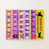 Persoonlijke Kinderen Alfabet Legpuzzel (Horizontaal)