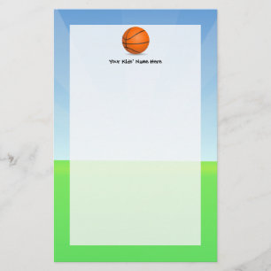 Persoonlijke Kinderen Basketball Sunny Day Briefpapier