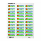 Persoonlijke Kinderen Basketball Sunny Day Etiket (Full Sheet)