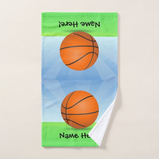 Persoonlijke Kinderen Basketball Sunny Day Handdoek (Handdoek)