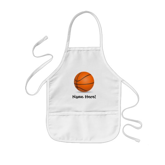 Persoonlijke Kinderen Basketball Sunny Day Kinder Schort (Voorkant)