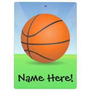 Persoonlijke Kinderen Basketball Sunny Day Klembord