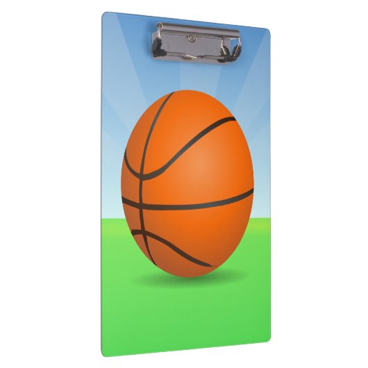 Persoonlijke Kinderen Basketball Sunny Day Klembord (Rechts)