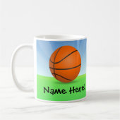 Persoonlijke Kinderen Basketball Sunny Day Koffiemok (Links)