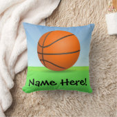 Persoonlijke Kinderen Basketball Sunny Day Kussen (Deken)