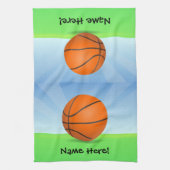 Persoonlijke Kinderen Basketball Sunny Day Theedoek (Verticaal)