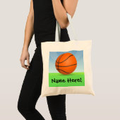 Persoonlijke Kinderen Basketball Sunny Day Tote Bag (Voorkant (product))