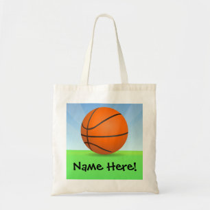 Persoonlijke Kinderen Basketball Sunny Day Tote Bag