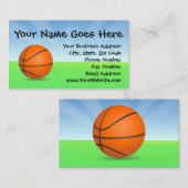 Persoonlijke Kinderen Basketball Sunny Day Visitekaartje (Voorkant / Achterkant)