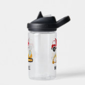 Persoonlijke Kinderen Bouw Graafmachine Waterfles (Links)
