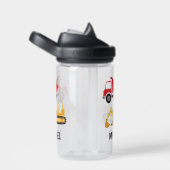 Persoonlijke Kinderen Bouw Graafmachine Waterfles (Rechts)
