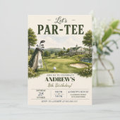 Persoonlijke Kinderen Golf Verjaardag Kaart (Staand voorkant)