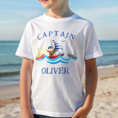 Persoonlijke Kinderen Scheepskapitein T-shirt
