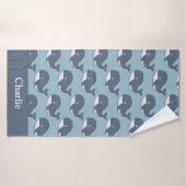 Persoonlijke Kinderen Walvis Badhanddoek (Badhanddoek)