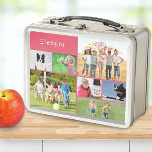 Persoonlijke kinderfoto-collage terug naar school