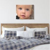 Persoonlijke kinderfoto met eigen naam canvas afdruk (Insitu (Slaapkamer))