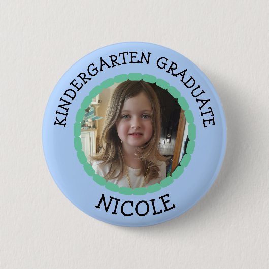 Persoonlijke Kindergarten Afstuderen Foto Button (Voorkant)