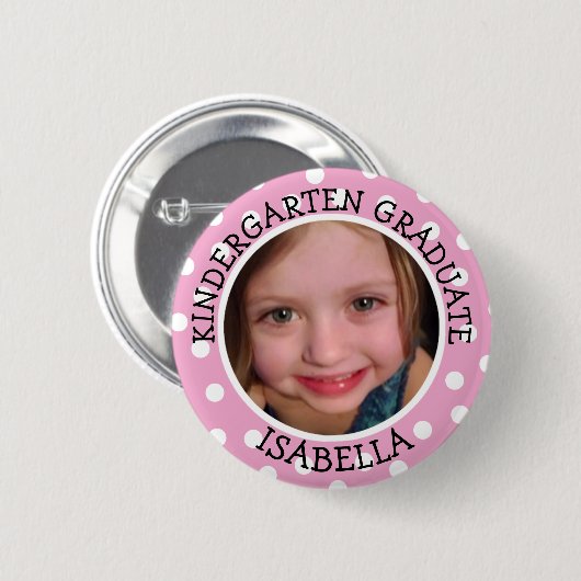 Persoonlijke Kindergarten Afstuderen Foto Button (Voorkant /achterkant)