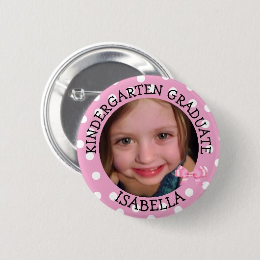 Persoonlijke Kindergarten Afstuderen Foto Button (Voorkant /achterkant)