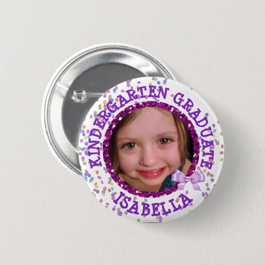 Persoonlijke Kindergarten Afstuderen Foto Button (Voorkant /achterkant)