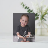 Persoonlijke Kindergarten Afstuderen met Foto Anno Aankondigingskaart (Staand voorkant)