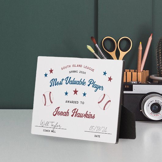 Persoonlijke Kinderhonkbalteam Award Fotoplaat