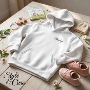 Persoonlijke kinderhoodie met op maat gemaakte naa