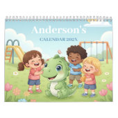 Persoonlijke kinderkalender Dinosaur Adventure 202 Kalender (Hoes)
