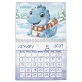 Persoonlijke kinderkalender Dinosaur Adventure 202 Kalender (Jan 2027)