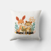 Persoonlijke kinderkamer met kangoeroe en tijger kussen (Achterkant)