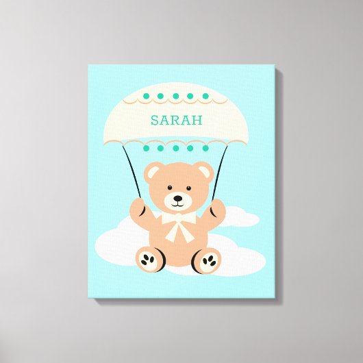 Persoonlijke kinderkamer muur kunst canvas afdruk (Voorkant)