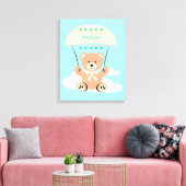 Persoonlijke kinderkamer muur kunst canvas afdruk (Insitu (Woonkamer))
