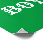 Persoonlijke kinderkamerdecoratie Dino Jongensnaam Poster (Hoek)