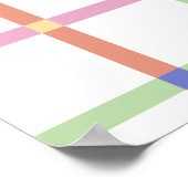 Persoonlijke kindernaam muurkunst cadeau poster (Hoek)