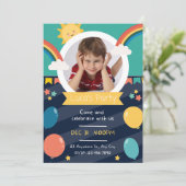 Persoonlijke kinderverjaardag kaart (Staand voorkant)