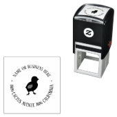 Persoonlijke Kippenboerderij Retouradres Stempel (In situ)