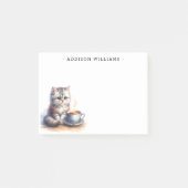 Persoonlijke Kitten en Koffie Post-it® Notes (Voorkant)