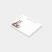 Persoonlijke Kitten en Koffie Post-it® Notes (Schuin)